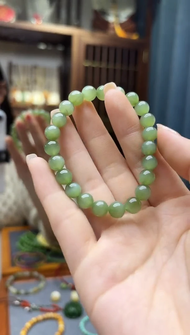 未镶嵌和田玉挂件碧玉手串ZD
