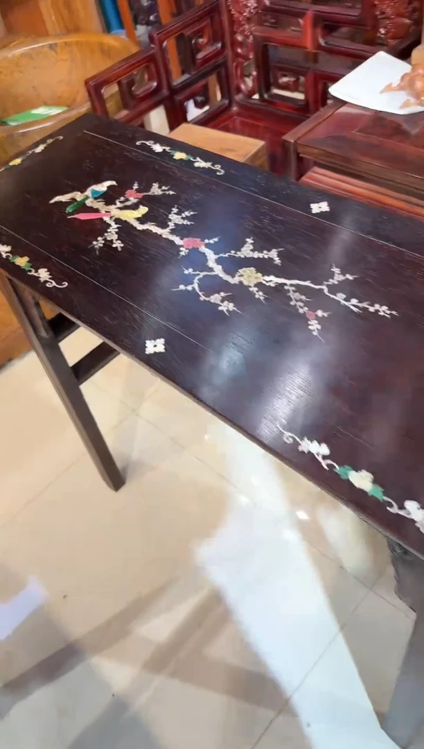 【闪购商品】木木艺邵氏紫檀喜鹊登梅条案1880.888