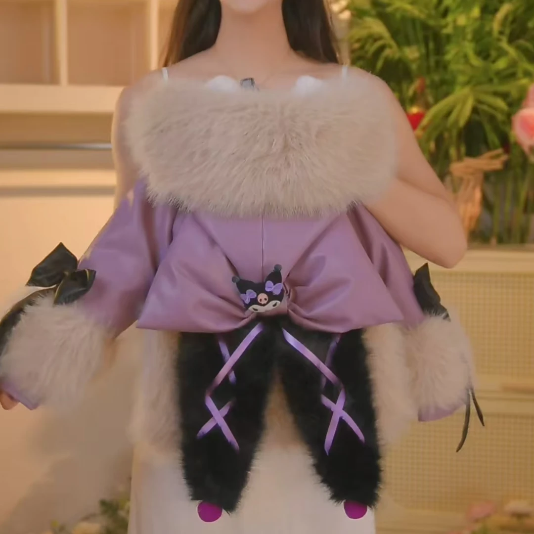 海宁2【库洛米】2025新款冬款女童洋气时尚加厚外套2