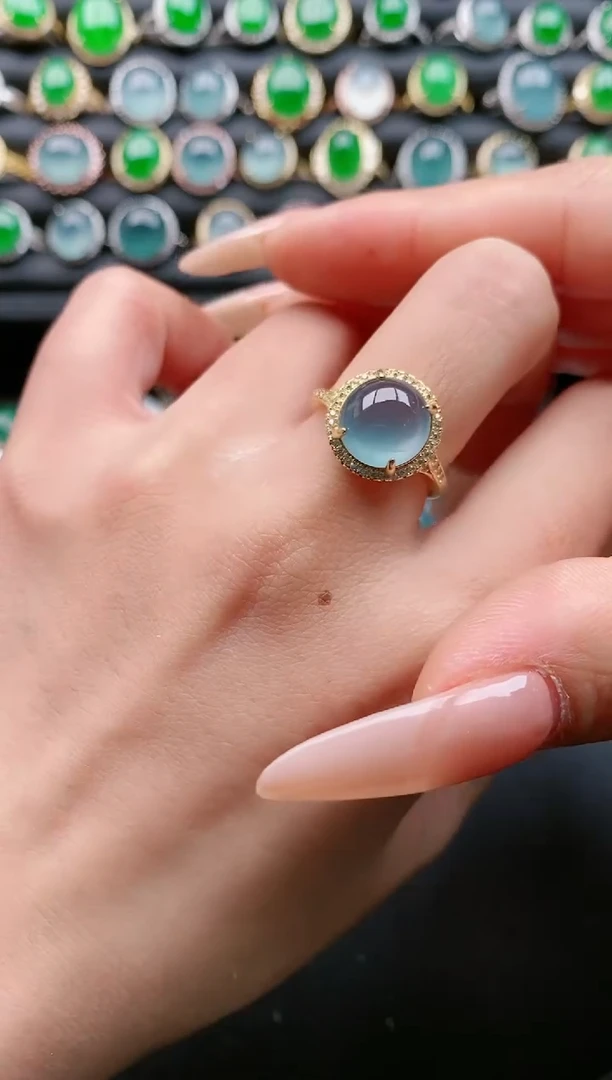 【闪购商品】翡翠戒指银S925镶嵌11111