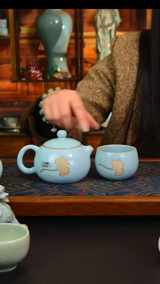 瓷片原矿汝瓷福利单杯，微瑕