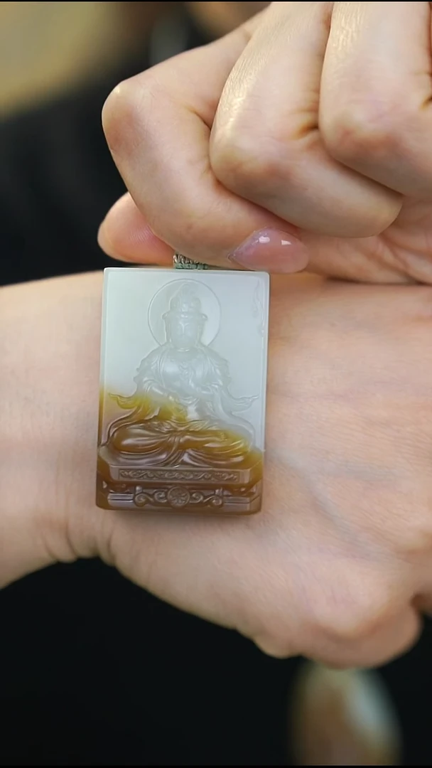 吊坠(不含链)未镶嵌和田玉和田玉吊坠