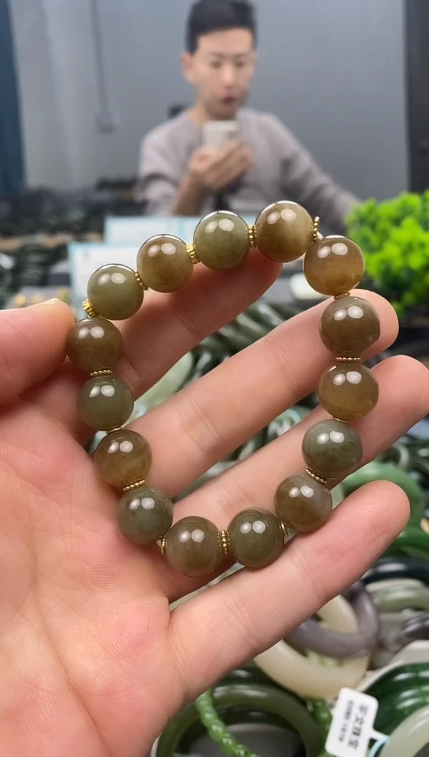 未镶嵌手镯和田玉12mm