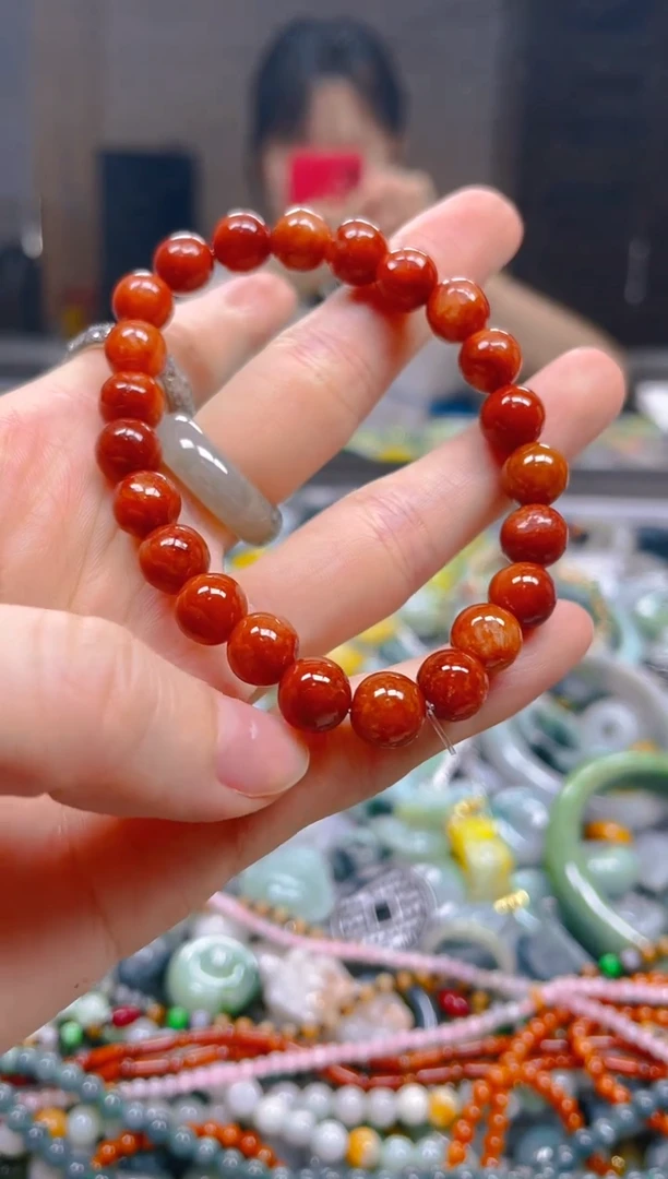 翡翠未镶嵌颈饰8MM/Q/翡翠A货一图一物
