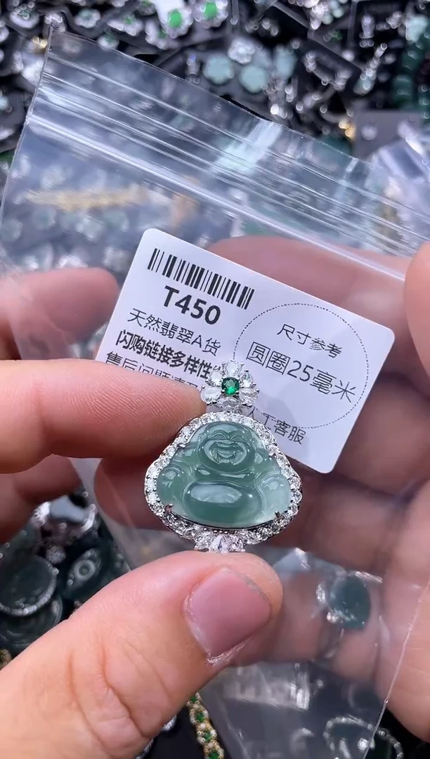 【闪购商品】翡翠颈饰未镶嵌T450吊坠
