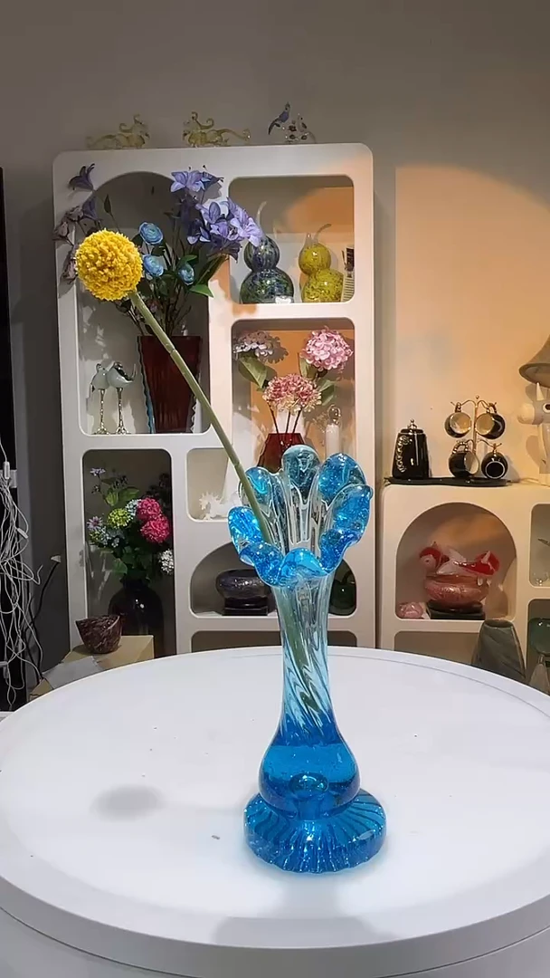 【闪购商品】水晶琉璃蓝香薰/插花瓶