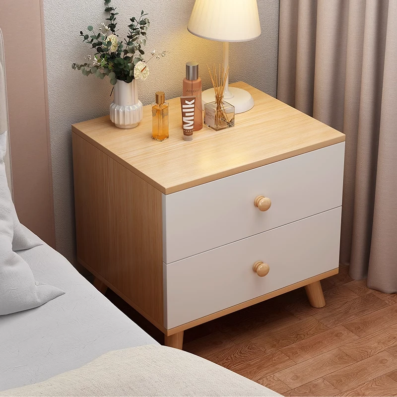 龙谋床头柜现代简约卧室家用床边小柜子简易收纳储物柜床头置物架