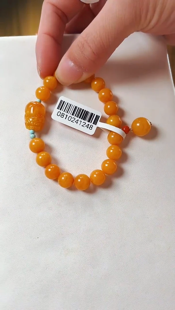 手串蜜蜡未镶嵌8mm蜜蜡，多样性只发其中一件