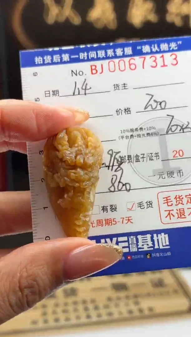 未镶嵌定制翡翠仙*掌BJ0067313