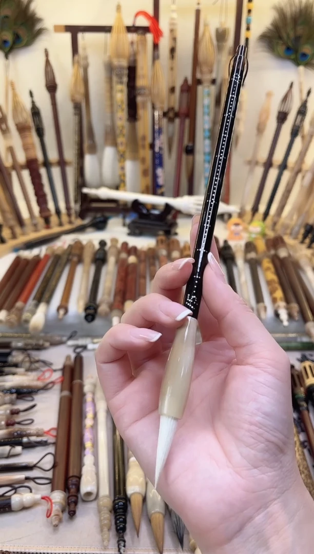 【清水试笔，拒绝蘸墨】墨琳笔庄毛笔1支羊毫