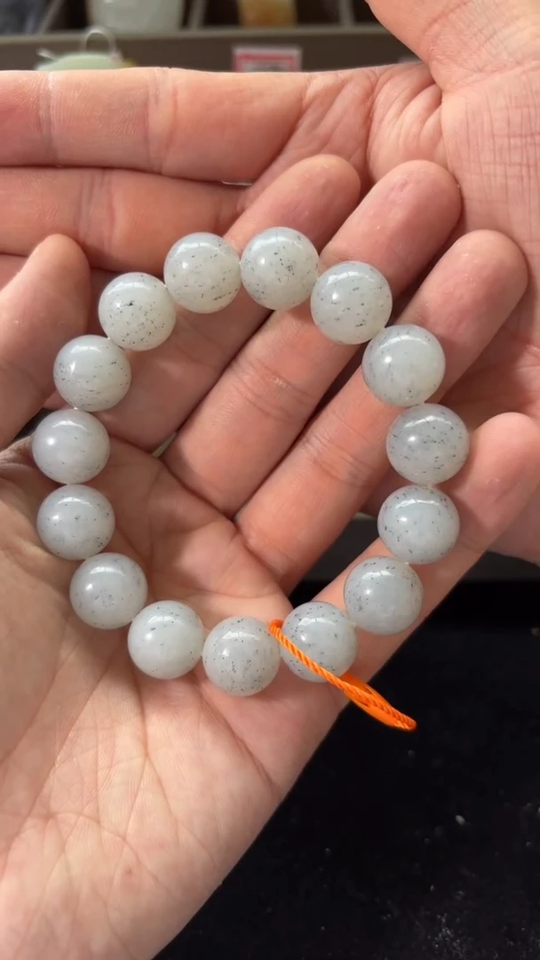 手串未镶嵌和田玉新疆和田玉黑山手串 卡14