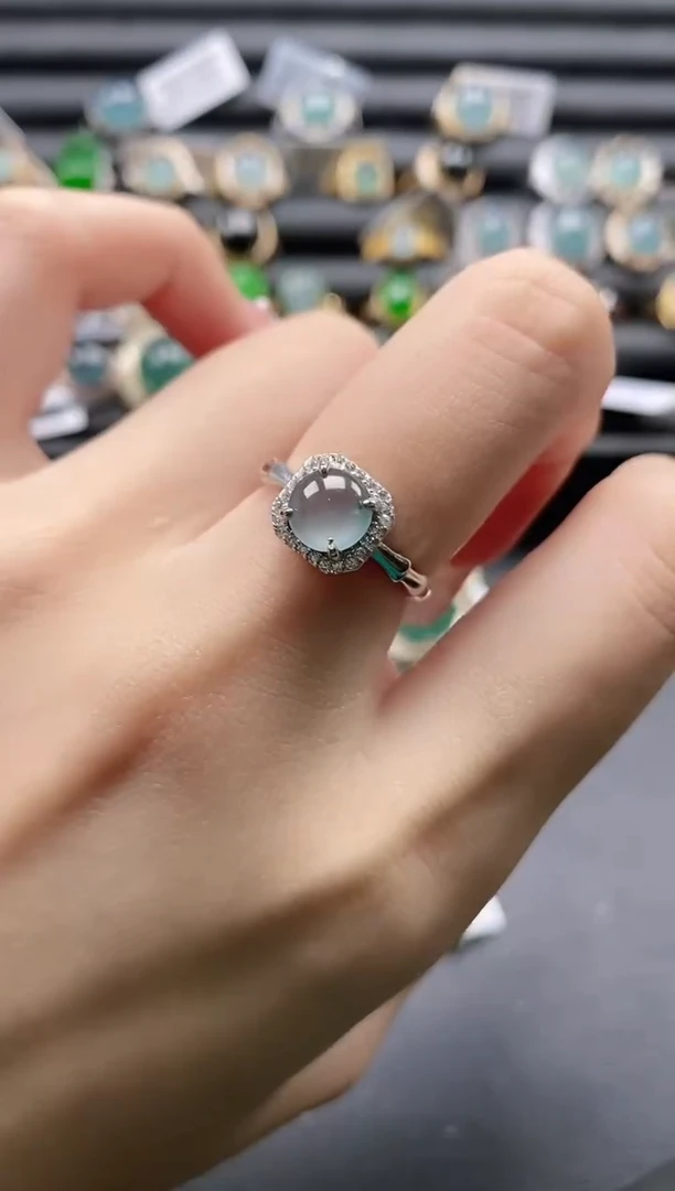 【闪购商品】翡翠戒指银S925镶嵌11111