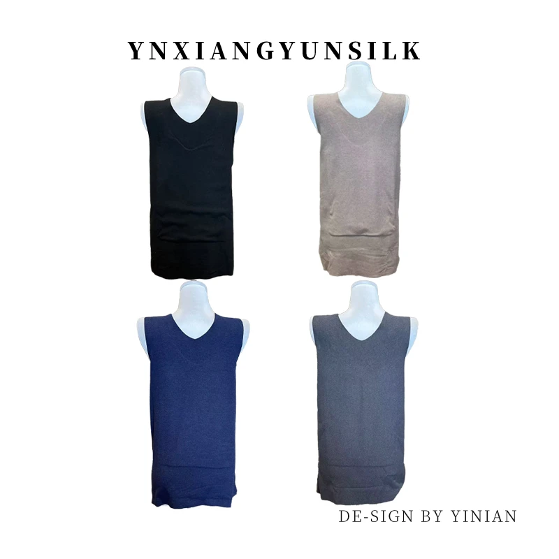 【贴片100羊毛填充】男士前后加厚贴片7A秋冬保暖背心 02-13134