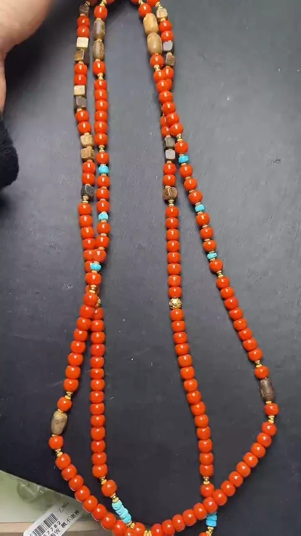 未镶嵌手串南红玛瑙南红老型DIY手串6mm+ JP57687 多样性发一