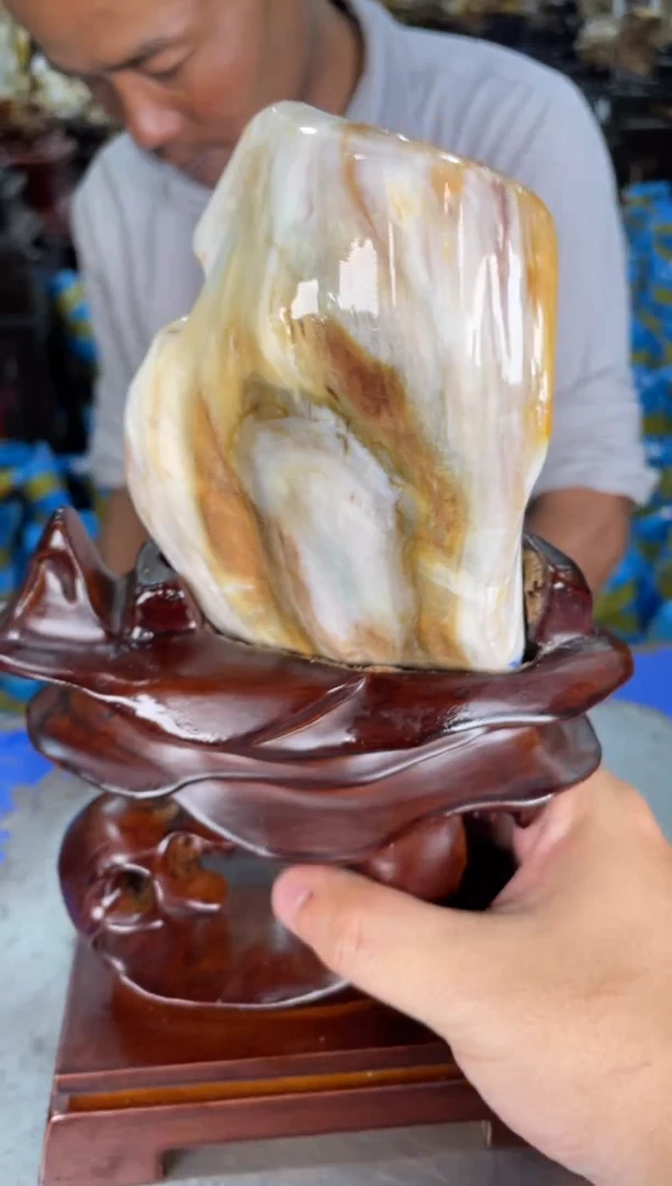 硅化玉摆件未镶嵌11