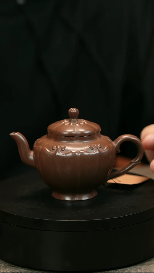 茶壶紫砂金**牌H2135文彬筋筋纹宫灯