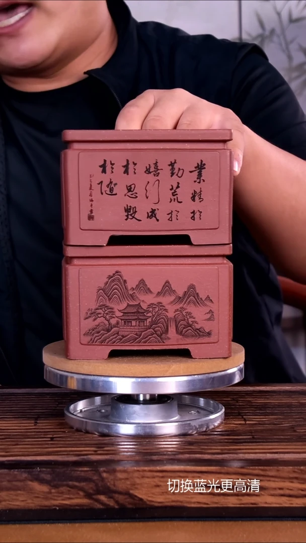 紫砂花盆紫砂花盆内口10-7    2只