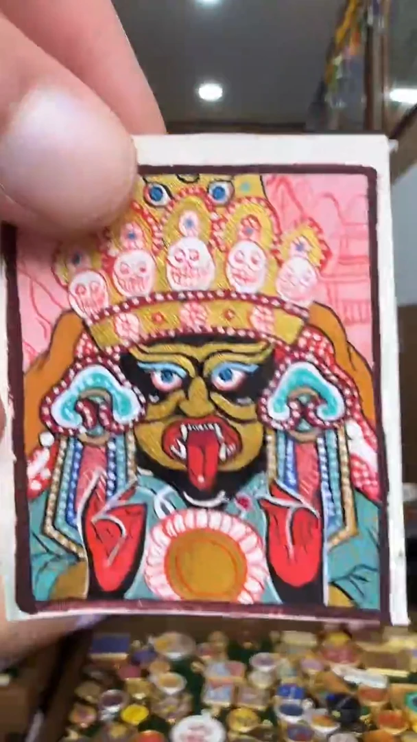 吊坠扎老师-热贡纯手绘唐卡