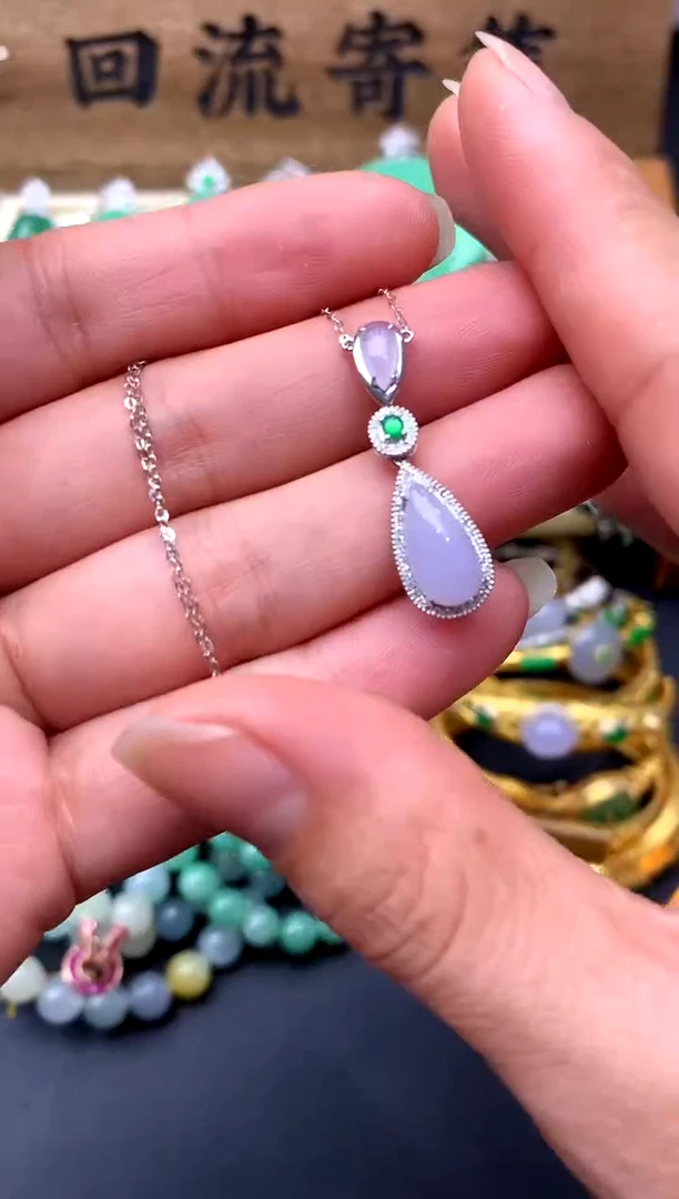 【闪购商品】翡翠颈饰18K金镶嵌145-中国好珍宝