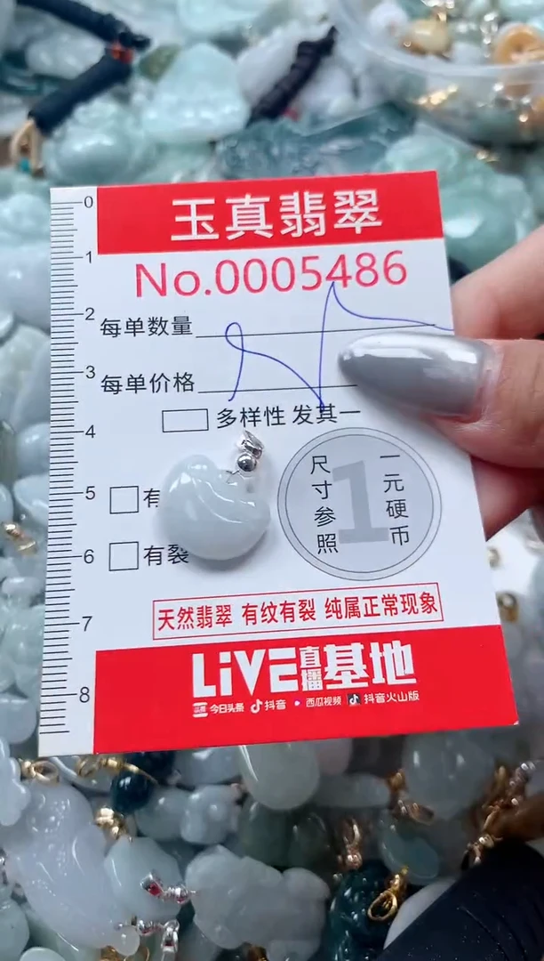 吊坠(不含链)未镶嵌翡翠5486