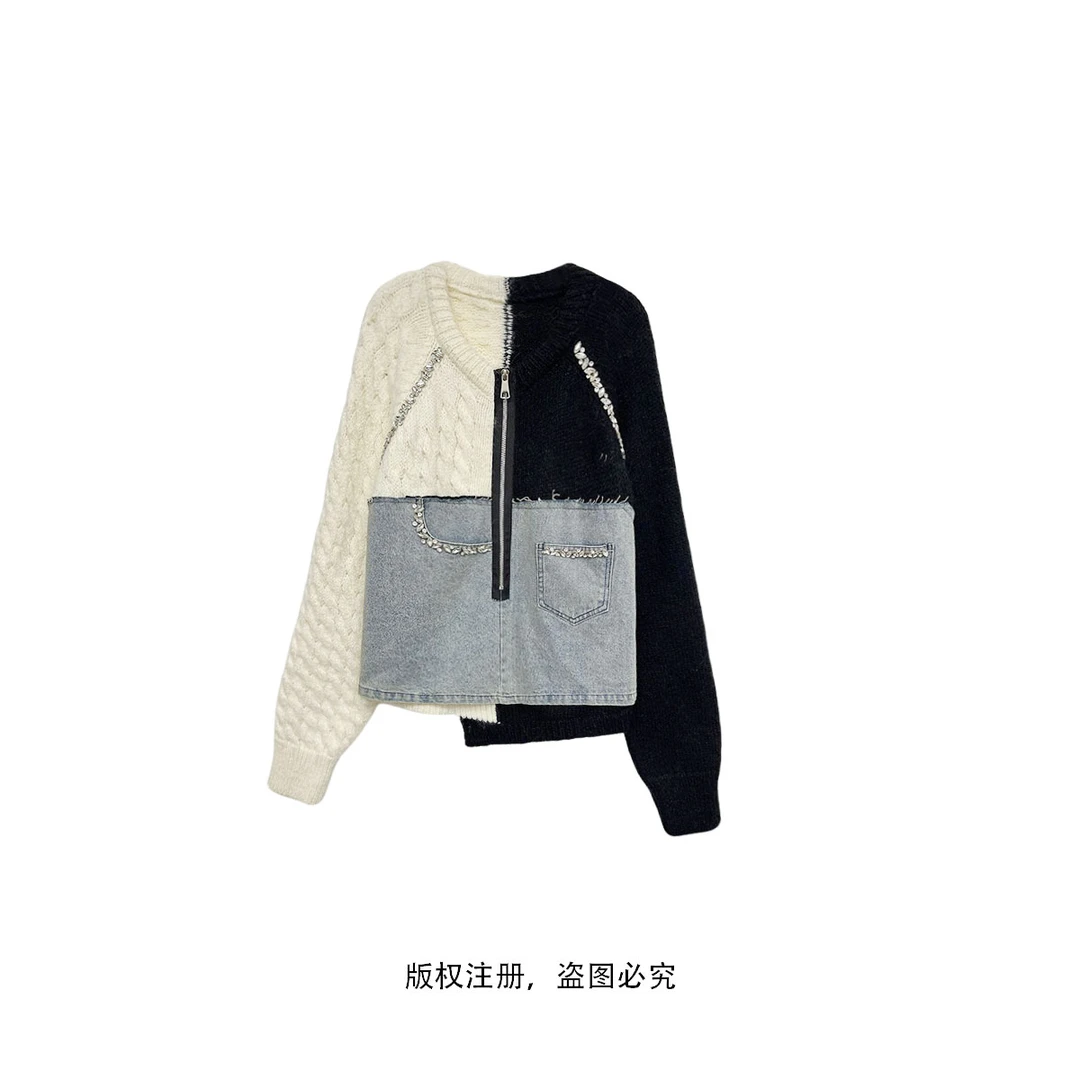 LOYIS百搭针织开衫外套女时尚百搭小香风毛衣2509308