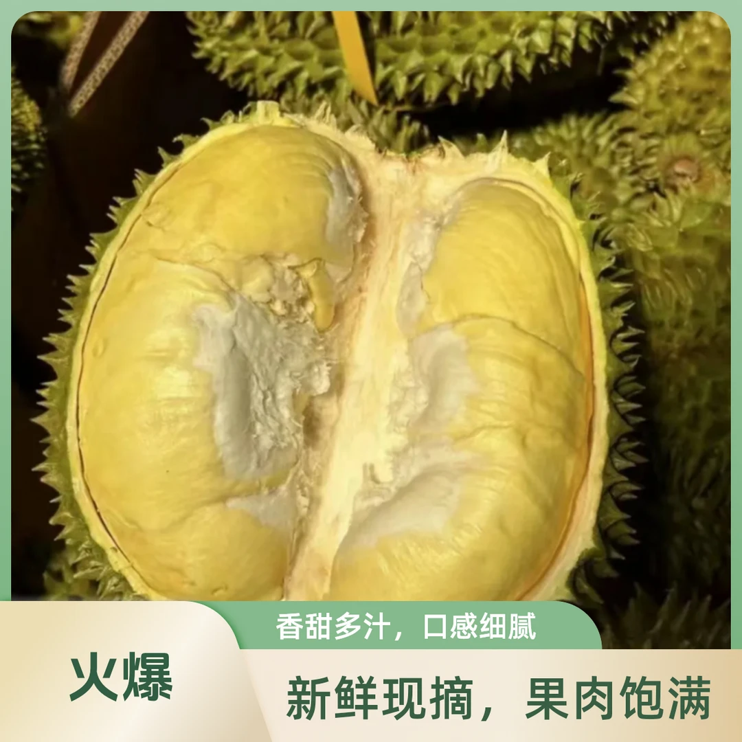 【临湘同城】新鲜金枕榴莲3.97kg左右核小金枕