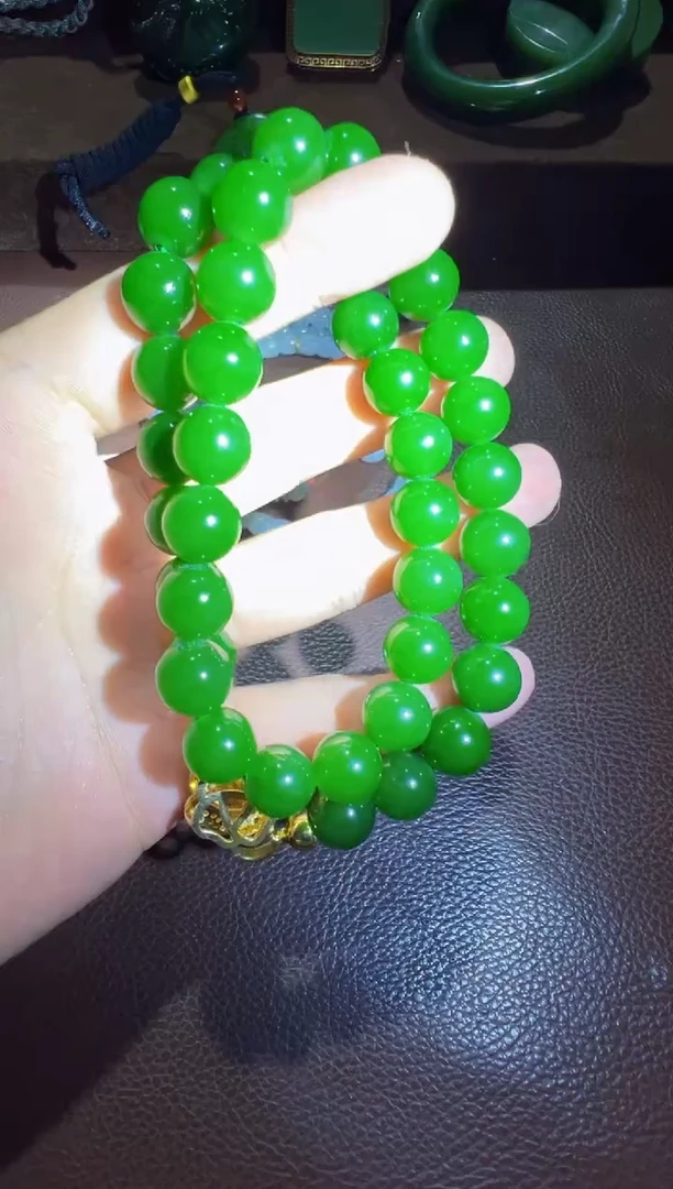 和田玉未镶嵌挂件手串