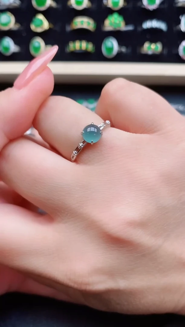 【闪购商品】翡翠戒指银S925镶嵌321321