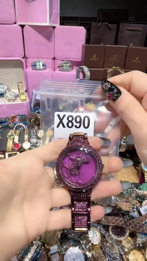 石英机芯不锈钢不锈钢直播定闪专用