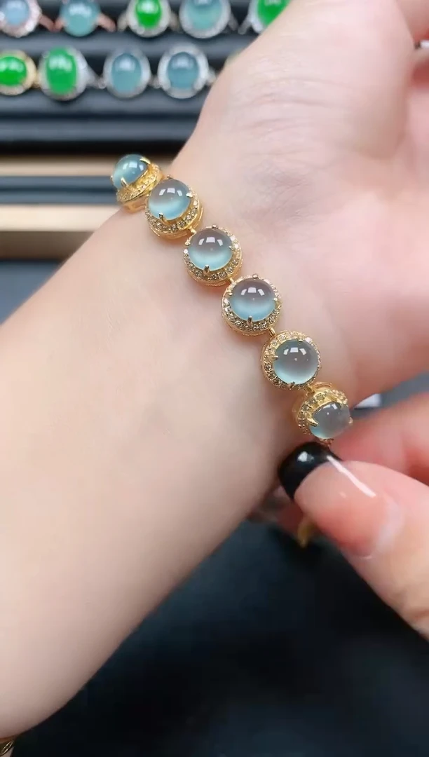 翡翠戒指银S925镶嵌11