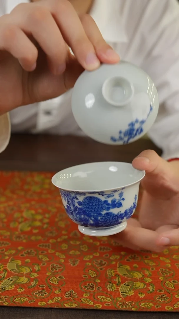 凤凰柴窑薄胎盖碗