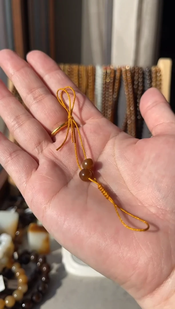 【闪购商品】和田玉（糖玉）单珠未镶嵌金山全糖7mm老型单珠