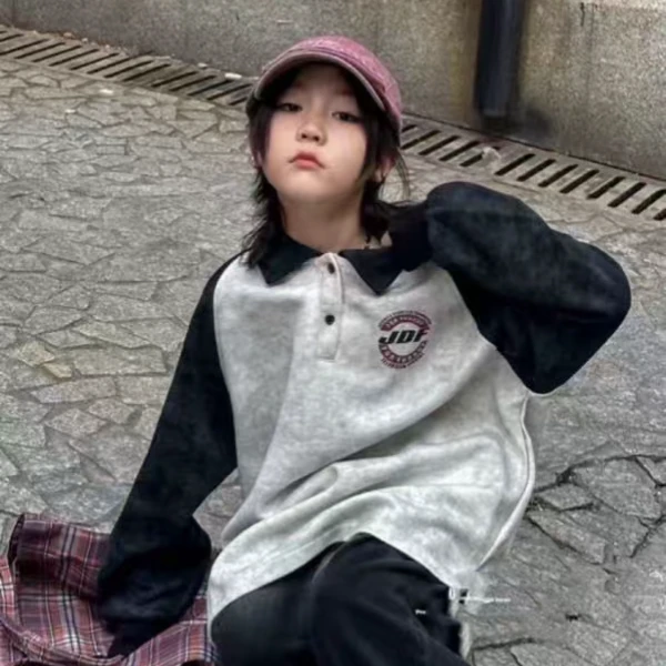 66067男女童卫衣时尚休闲春款长袖HYSN