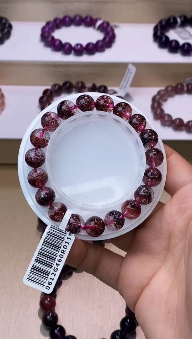 【闪购商品】水晶手链未镶嵌金草莓超七单圈10m+