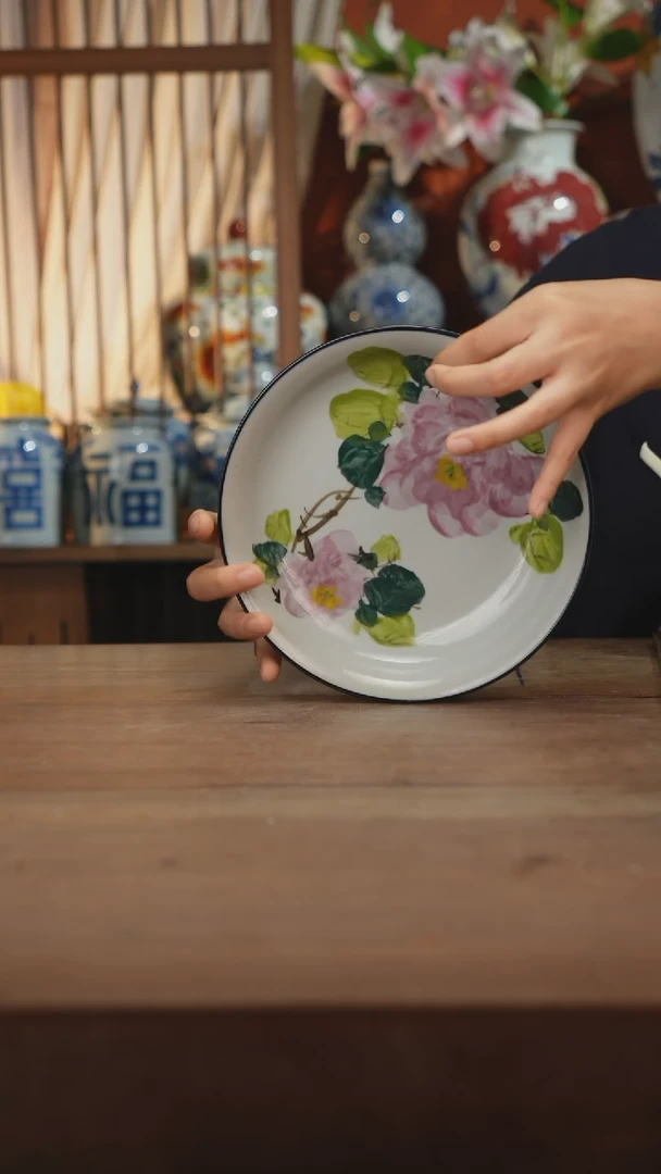 瓷片景德镇设计师釉下手绘陶瓷餐具