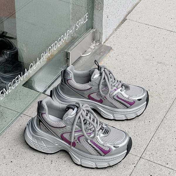 春秋高蒂新款厚底老爹鞋女休闲鞋244165Y605