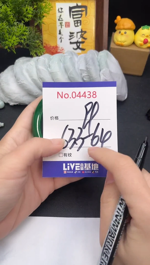 未镶嵌手镯翡翠4438