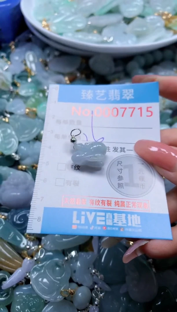 翡翠未镶嵌吊坠(不含链)7715
