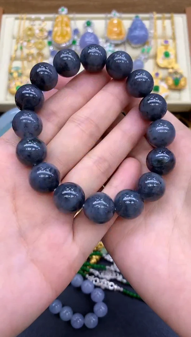 未镶嵌手串翡翠95-中国好珍宝