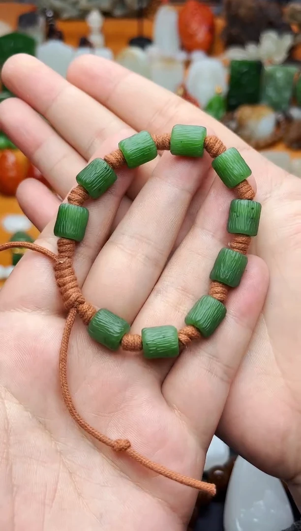 【闪购商品】和田玉手串未镶嵌碧玉手绳01