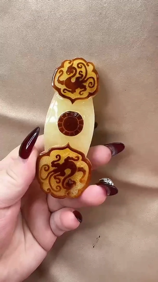 琥珀颈饰未镶嵌项链