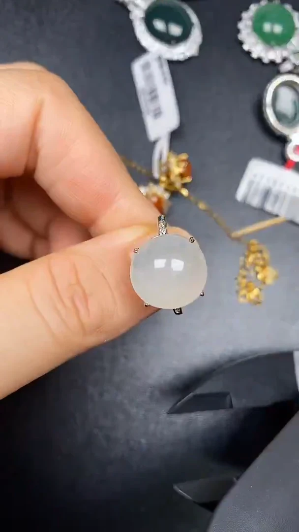 银S925镶嵌戒指翡翠3060