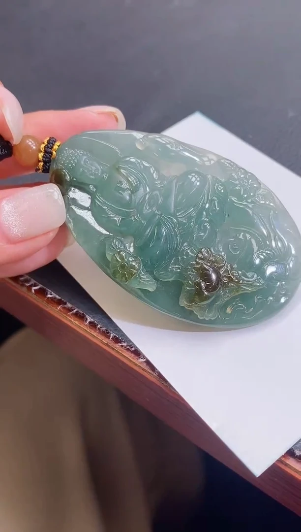 颈饰未镶嵌翡翠缅甸天然翡翠