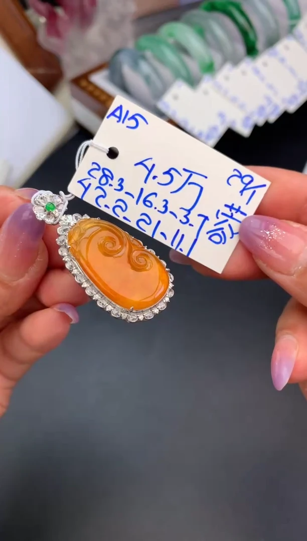 【闪购商品】翡翠颈饰未镶嵌挂件