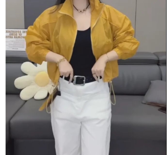 2025夏季新款网红同款洋气气质韩版潮流薄款防嗮外套裤子海x