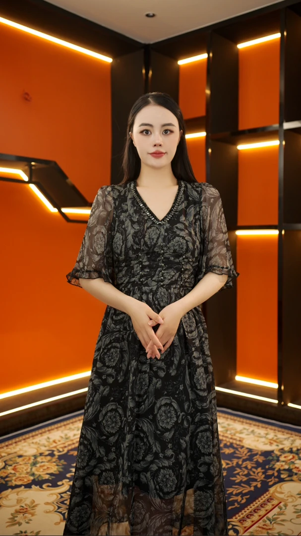 2025年夏季新款优雅气质显瘦收腰连衣裙【SN】