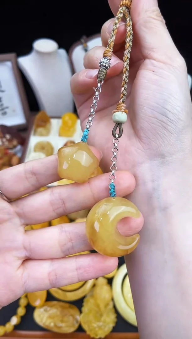 琥珀未镶嵌珠宝奇石柒月