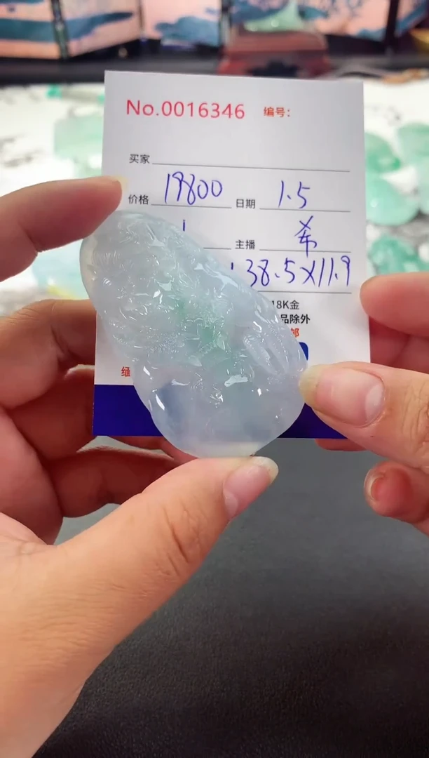 颈饰未镶嵌翡翠龙牌