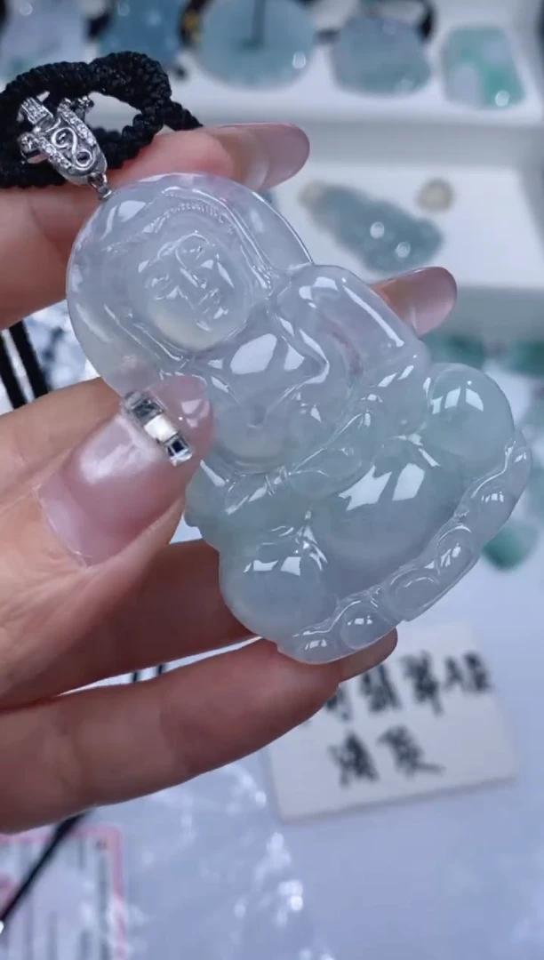 颈饰银S925镶嵌翡翠吊坠