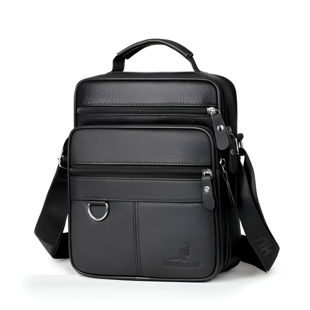 【官方正品】2025新款隔层头层牛皮男包单肩斜挎包888休闲